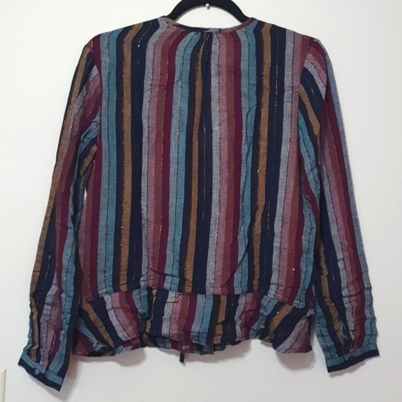 RAILS Blended Linen Beaux Varadero Stripe Multicolor Top - Picture 10 of 10